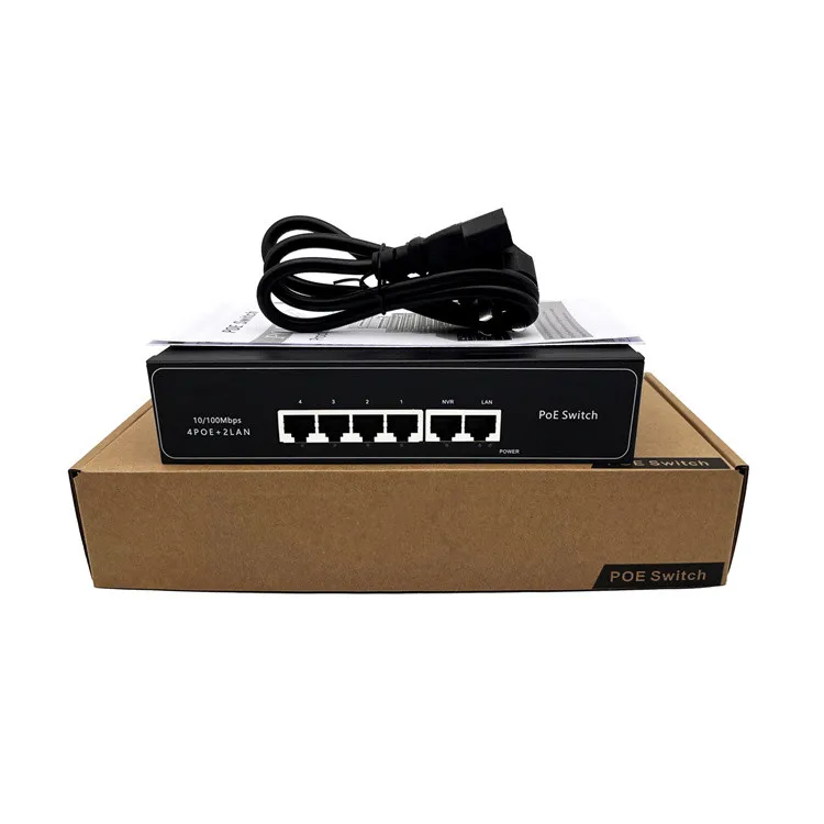 Konverter Media Oem & Odm Pabrik 2 Sc 1000M 2 Rj45 2 Sc Port Serat 4 Port Hub Sakelar Ethernet