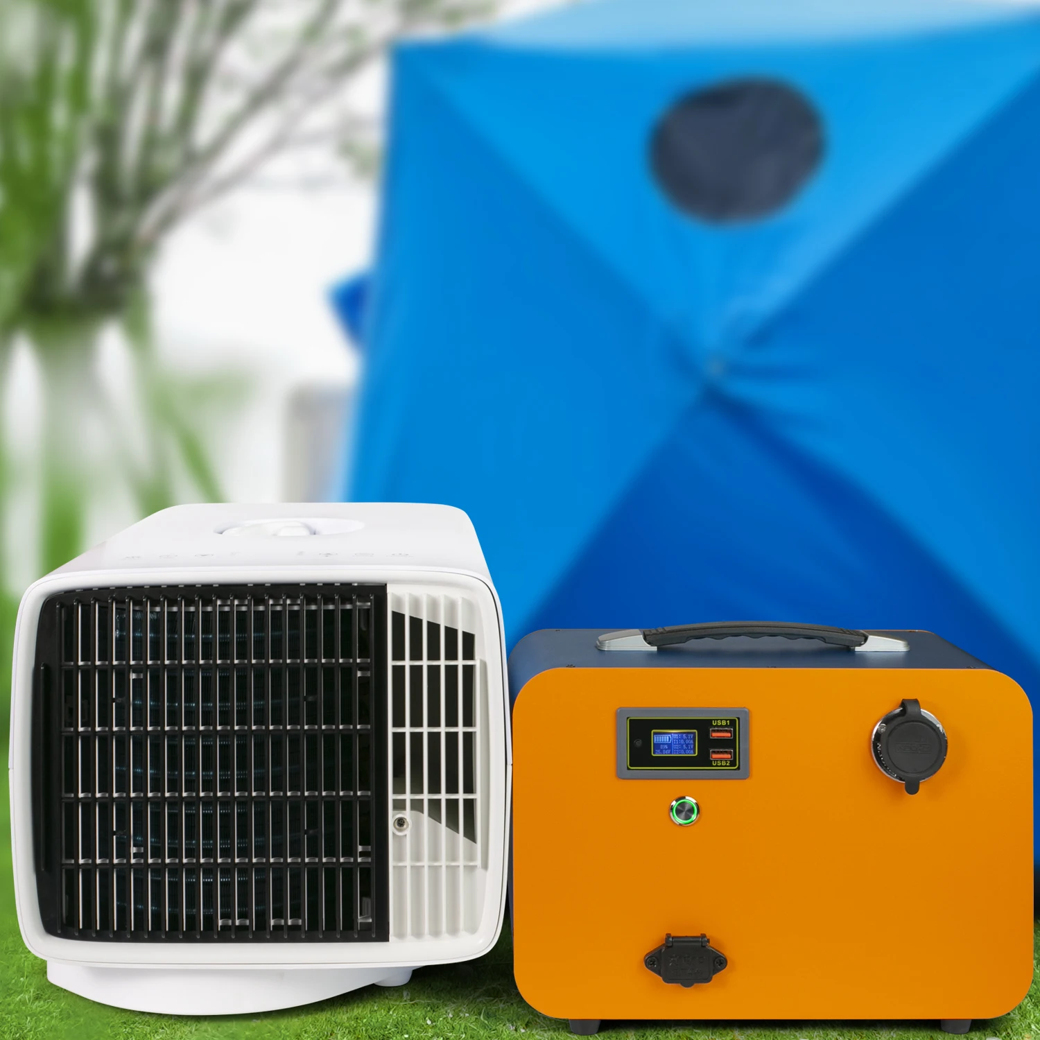 Camping Air Conditioner24Volt Tent Air Conditioner System For Outdoor Camping Traveling Car Truck RV With 2500BTU Cooling Capaci