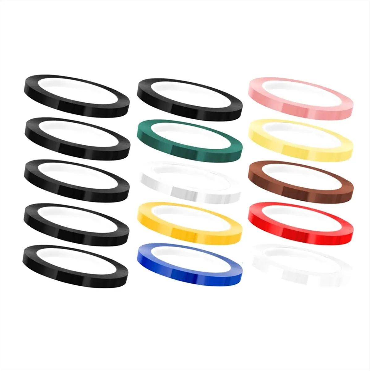 A89X 15 Rolls Autoclave Tape- Tape,1/4Inch Width 216Ft Length Instruments Identification Tape 10 Colors