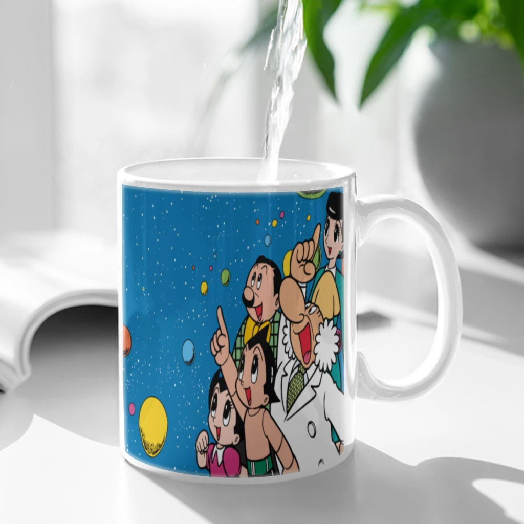 Cartoon Cute Mighty Atom 11oz Afternoon Tea Mug Multifunctional Ceramic Coffee Mug Porcelain Coffee Cup Drinking Cup