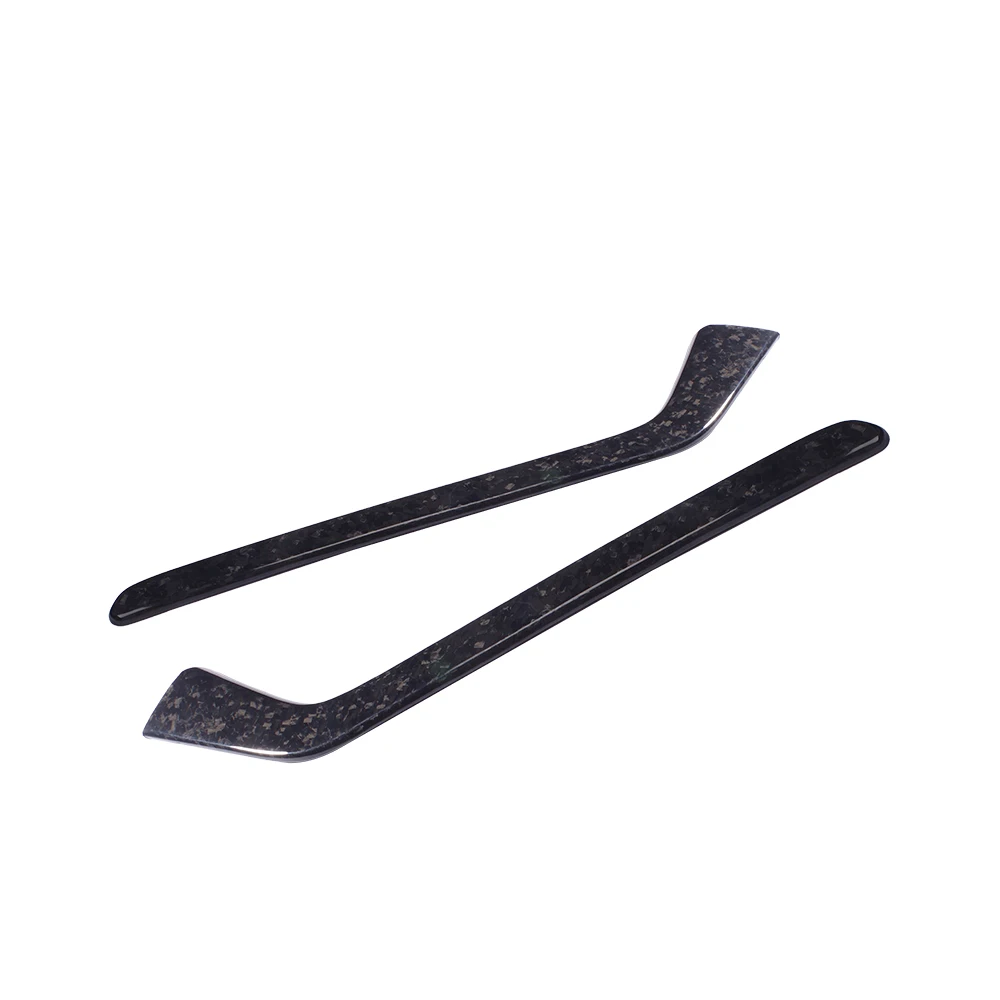 Forged Carbon Fiber Center Console Side Trim Strips For Tesla Model 3 Model Y Car Interior Decoration Cover