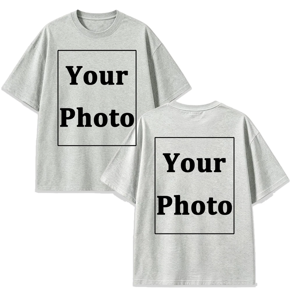 Herren Sommer Team T-Shirt Personalisiertes Design Lässige Weite Basic-Workwear Familien-Sport-Street-Tops Weiche Baumwollkleidung – Detail 19
