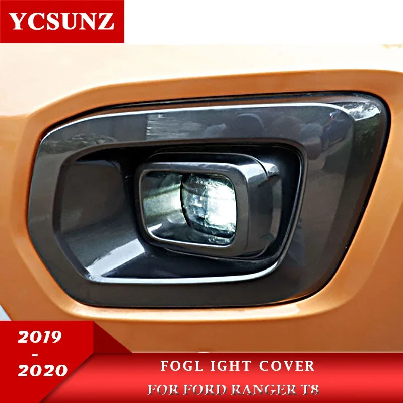 

ABS Fog Light Cover Trim For Ford Ranger Wildtrak T8 2019 2020 2021 2022 Car Accessories 4X4 Pick up Truck Ycsunz