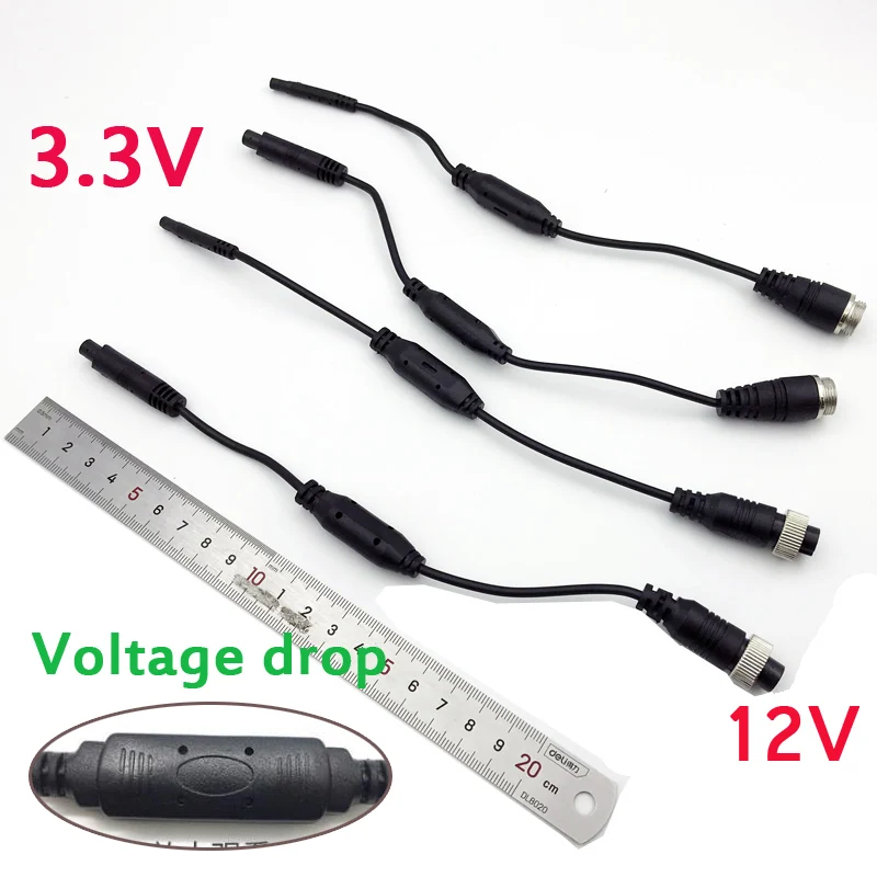 4P Car Recorder Extension Cable  Aviation Male/Female to BMW interface 12V to 3.3V  Reducing Plate Video Monitoring