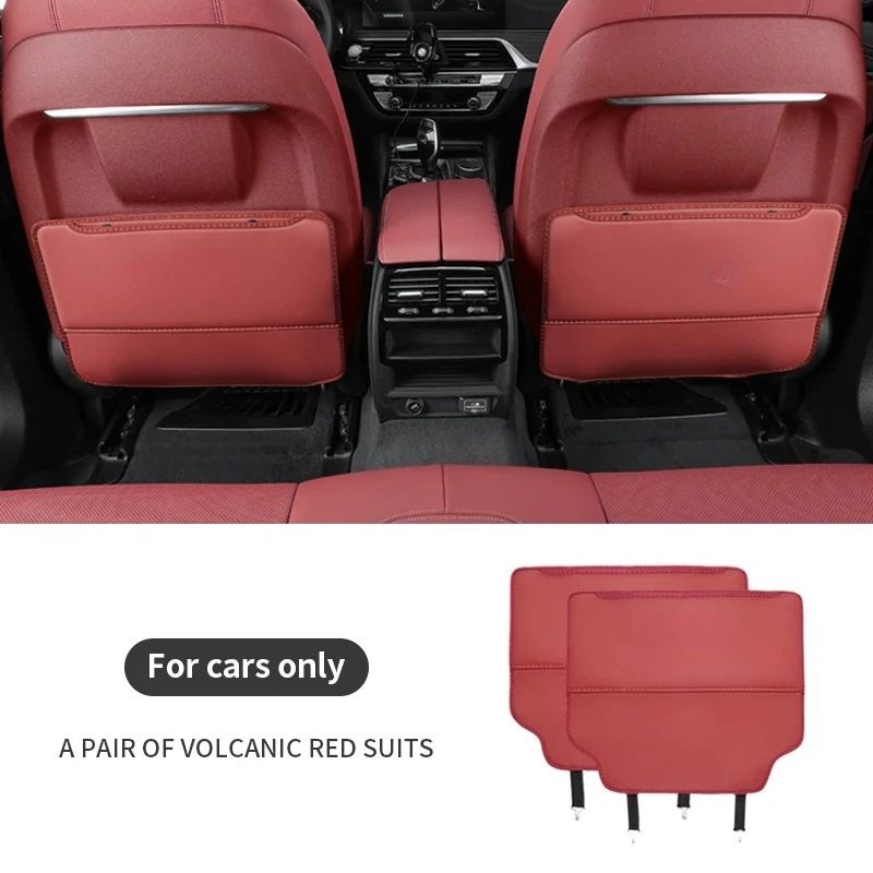 Auto Anti-kick Pad Innen Pu Leder Auto Sitz Zurück Schutz Pads Anti Scratch Rücksitz Organizer Auto Zubehör