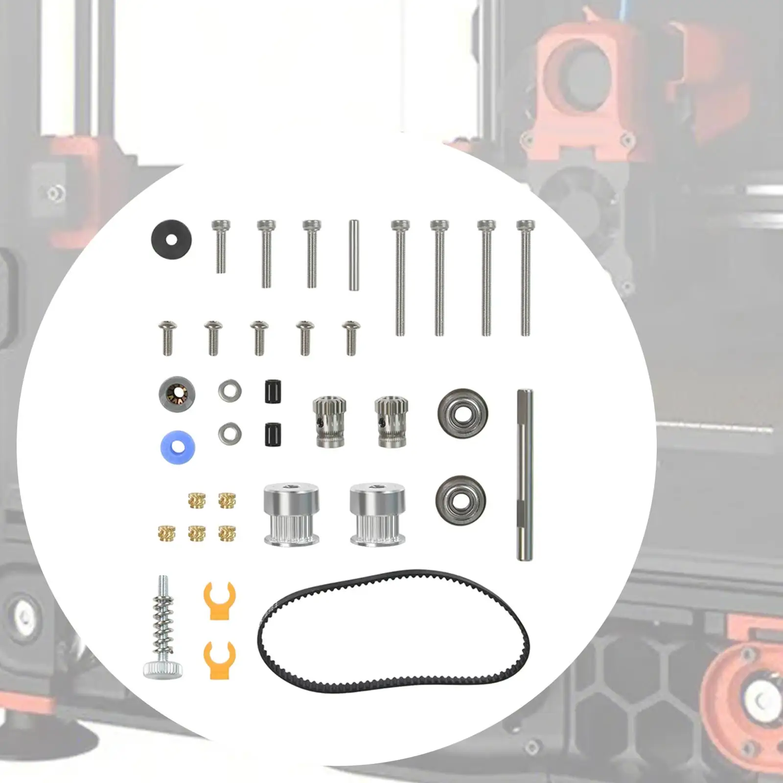 Extruders Replacement with 3mm Pin Easy to Install with Air Connector with Timing Belt 3D Printer Fastener Set for Professional