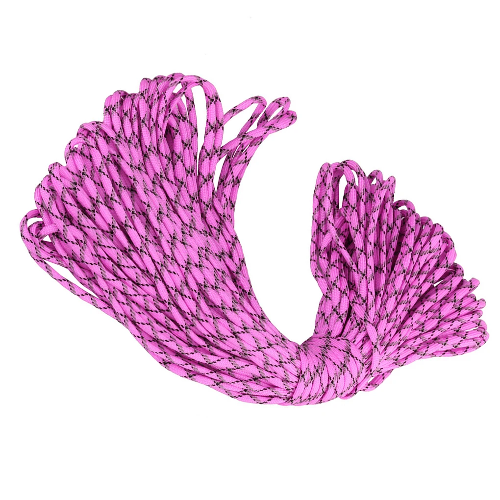 100 متر 5 مللي متر 7-core خيمة التخييم إصلاح النسيج ملزمة مظلة حبل مضفر الحبل المنزل في الهواء الطلق خط الحياة