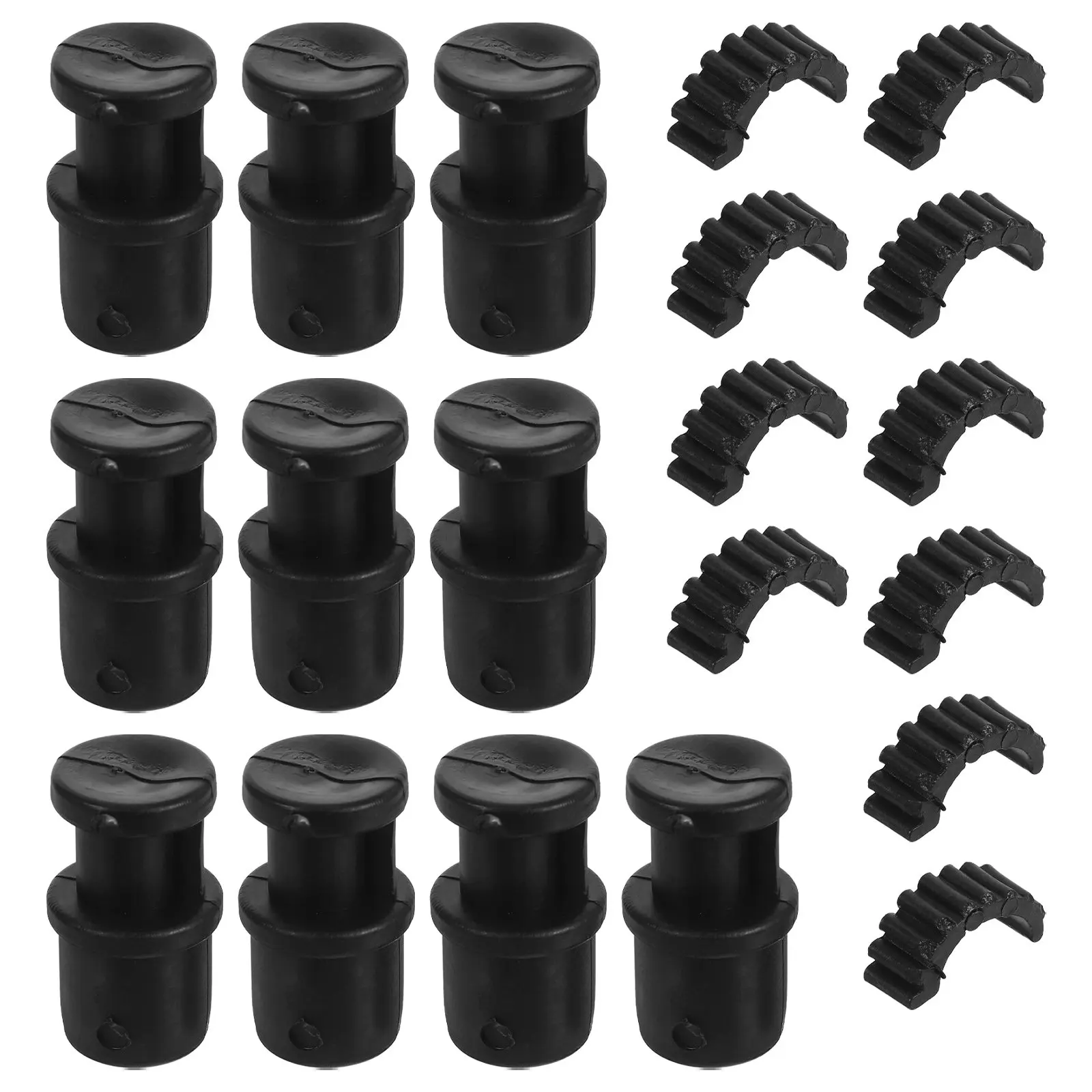 10Pcs Mop Accessories Plastic Telescopic Rod Connectors Inner Lock Rings 19 22Mm Secure Threaded Head Replacement Tube Fastener