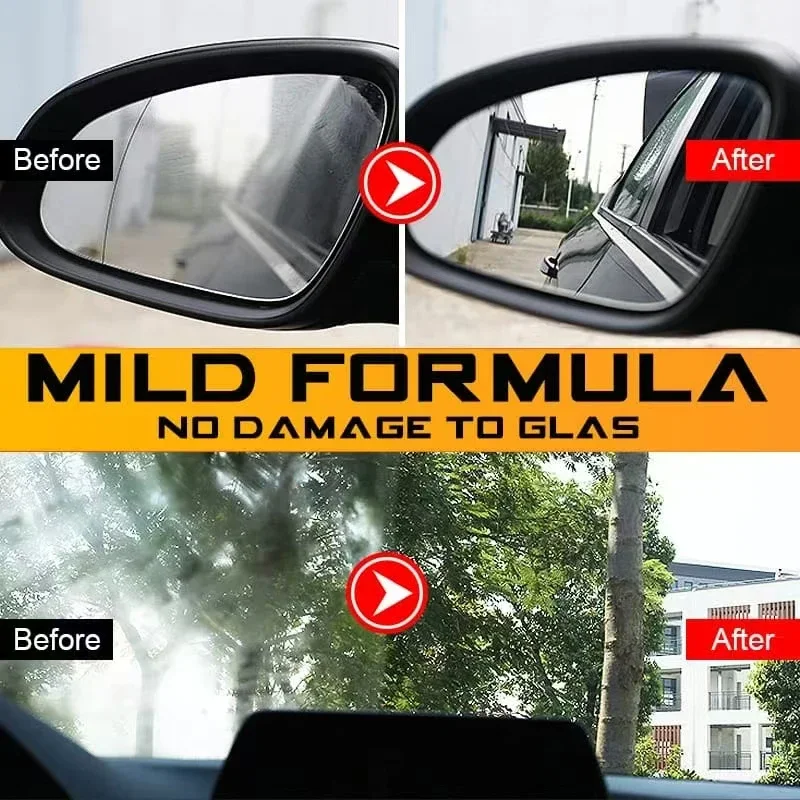 Car Glass Oil Film Remover Window Cleaner AIVC Windshield Polishing Compound Water Stain Removal Paste Anti-rain Car Detailing