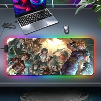 800x300mm Carpet Big Rug Mause Pad PC Desk Play Mat With Backlit Large RGB Mousepad F-Final Fantasys Game Mousepad LED Mause Pad