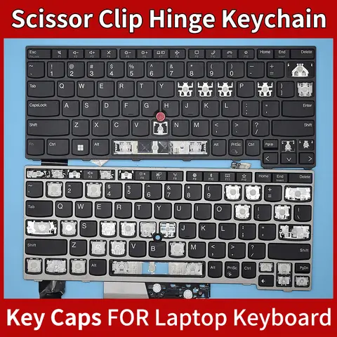 Reemplazo para Lenovo Thinkpad T13S T14S E15 E14 L14 R14 Gen1 Gen2 Gen3 Gen4 diseño teclado keycap bisagra