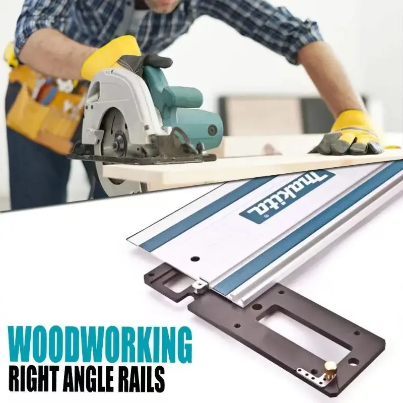 

Woodworking 90 Degree Track Saw Square Guide Rail Square Right-angle Guide Rail Stop Electric Circular Saw Track Engraving