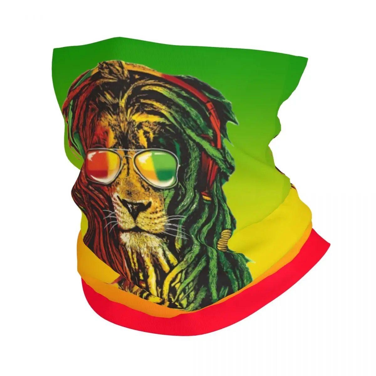 

Мужская бандана для рыбалки Rasta Dreadlock Lion Of juah Merch Neck Gaiter Jamaica Reggae Colors Rastafari