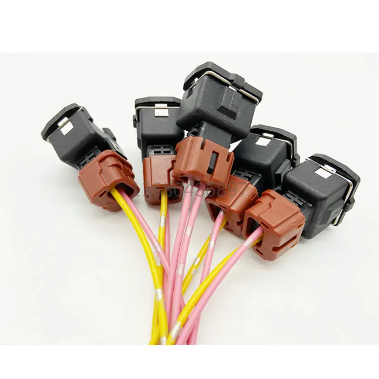 5pcs For Doosan Water temperature sensor wiring harness plug DH150 DH220 DH225-5 -7 Excavator accessories