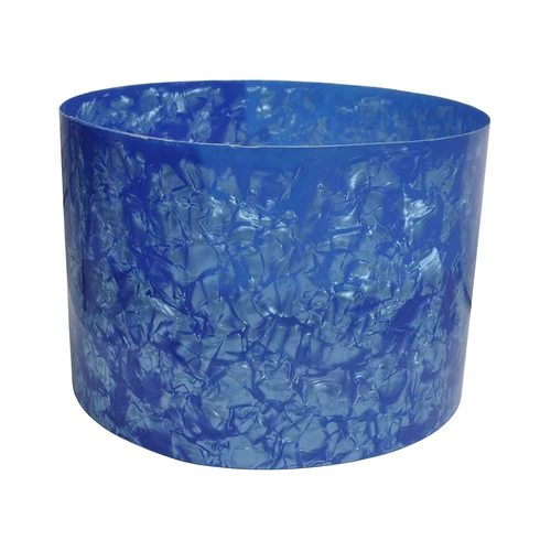 Imagen 2 del producto Calibre de 2 piezas, 0,5mm, hoja de celuloide, envoltura de tambor, instrumento Musical Deco Diamond Skyblue 10x60 ''y 16x60''