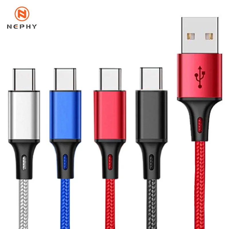 3A Fast Charging USB Type C Cable For Samsung Xiaomi Redmi USBC Type-C Charger Origin Mobile Phone Cord Short 0.25m Long 2m 3m