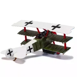 Pressofuso in scala 1:48 AA38312 Fokker DR1 Finito in lega Modello di simulazione Giocattolo Decorazione statica Regali souvenir per ragazzo adulto