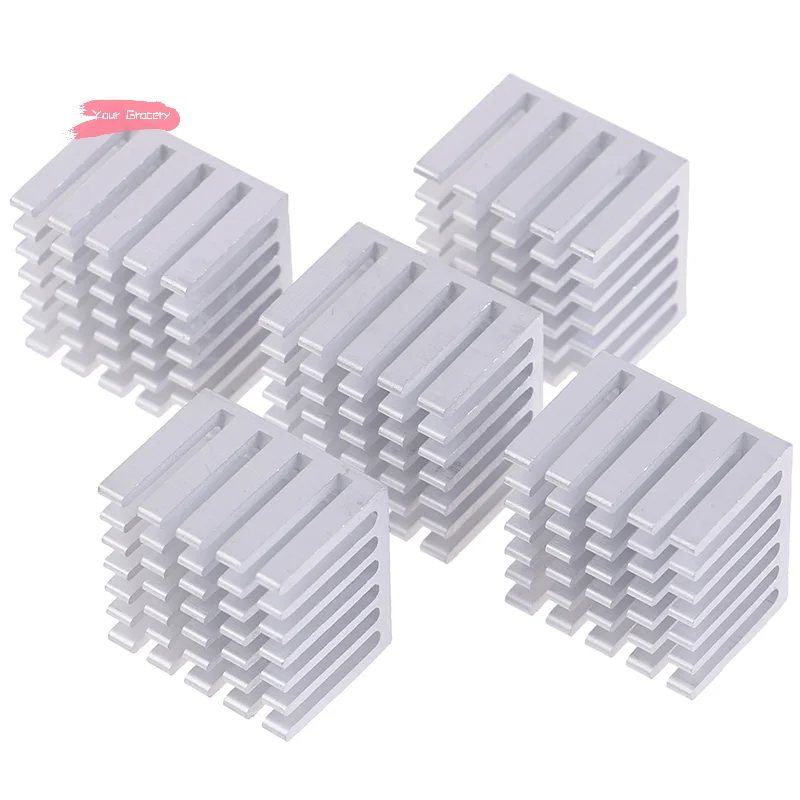 

Y-5Pcs DIY Heatsink CPU GPU Chip Aluminum Heatsink Cooling Accessories 20x20x15mm