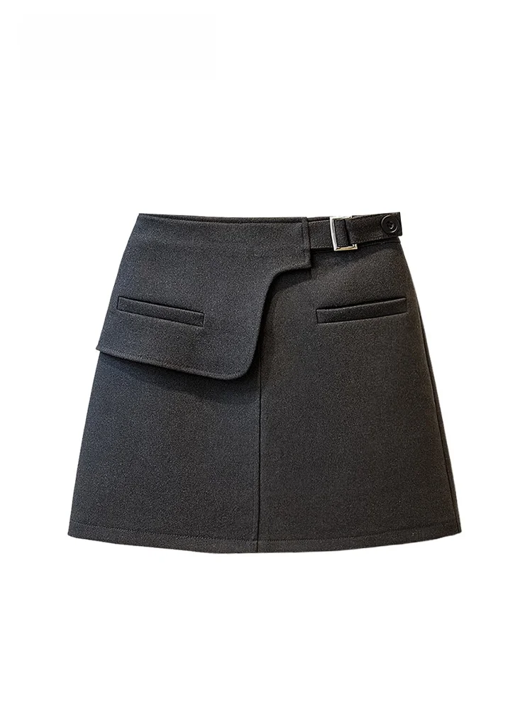 

High Waist A-Line Skirt for plus Size Women Spring New Sle Faion Slimming Meat Covering Women's ort Skirt