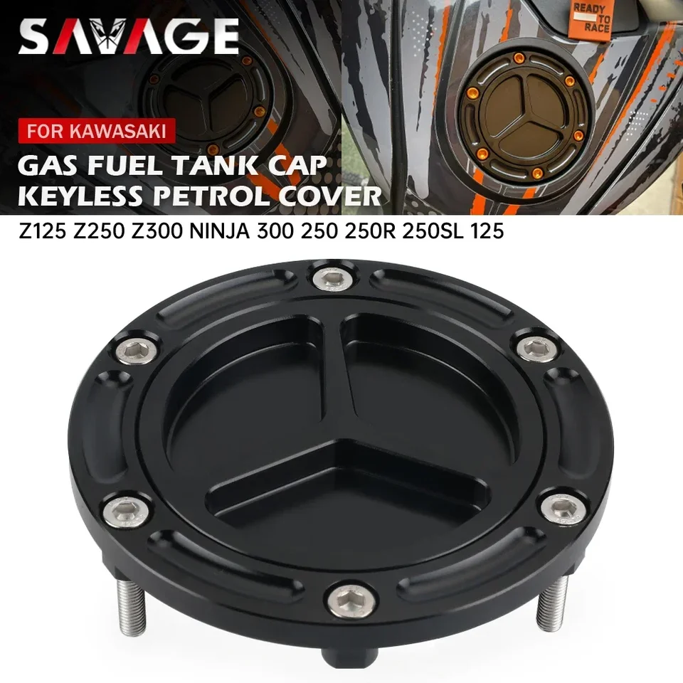 Keyless Fuel Tank Cap for Kawasaki Ninja 300 250/R/SL