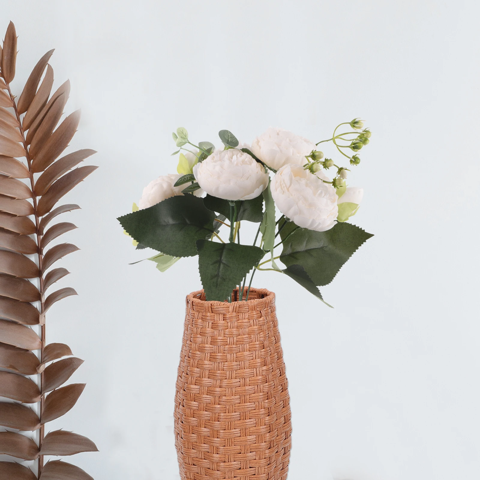 

Rose Flower Bouquet Romantic Artificial Silk Flowers Wedding Bridal Party Decoration Centerpiece Valentine'S Day Decorations