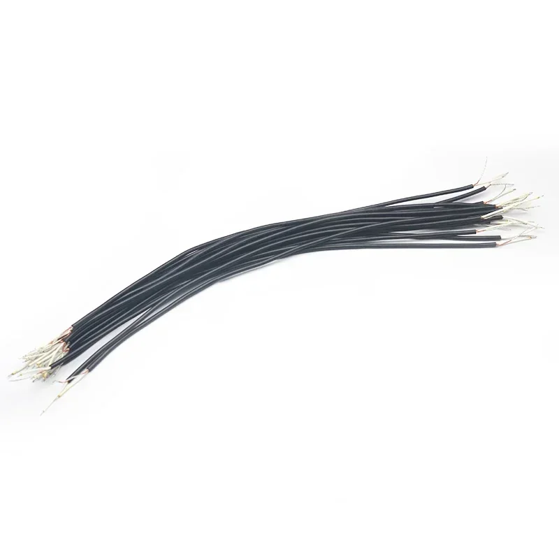 20Pcs One Core with Shield Cable for Electric Guitar Pickup Making OD-3.0MM White/Red Core Pickup Output Cable