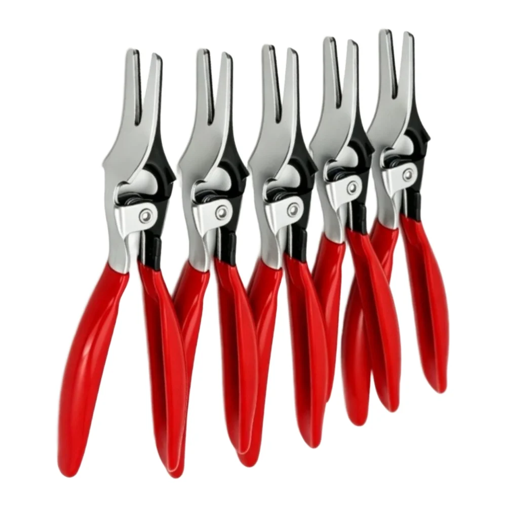 Hose Removal Pliers 5 Pieces for Automotive Fuel and Vacuum Lines Engine Bay Access Tool for non Scratch Jaw Carbon Steel Build