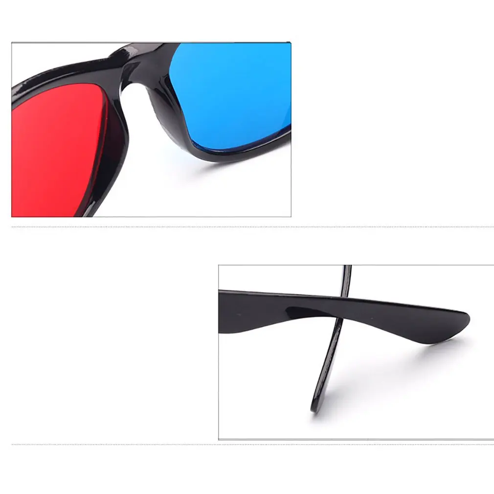 Universal 3D Glasses TV Movie Dimensional Anaglyph Video Frame 3D Glasses DVD Game Glass Red And Blue Color