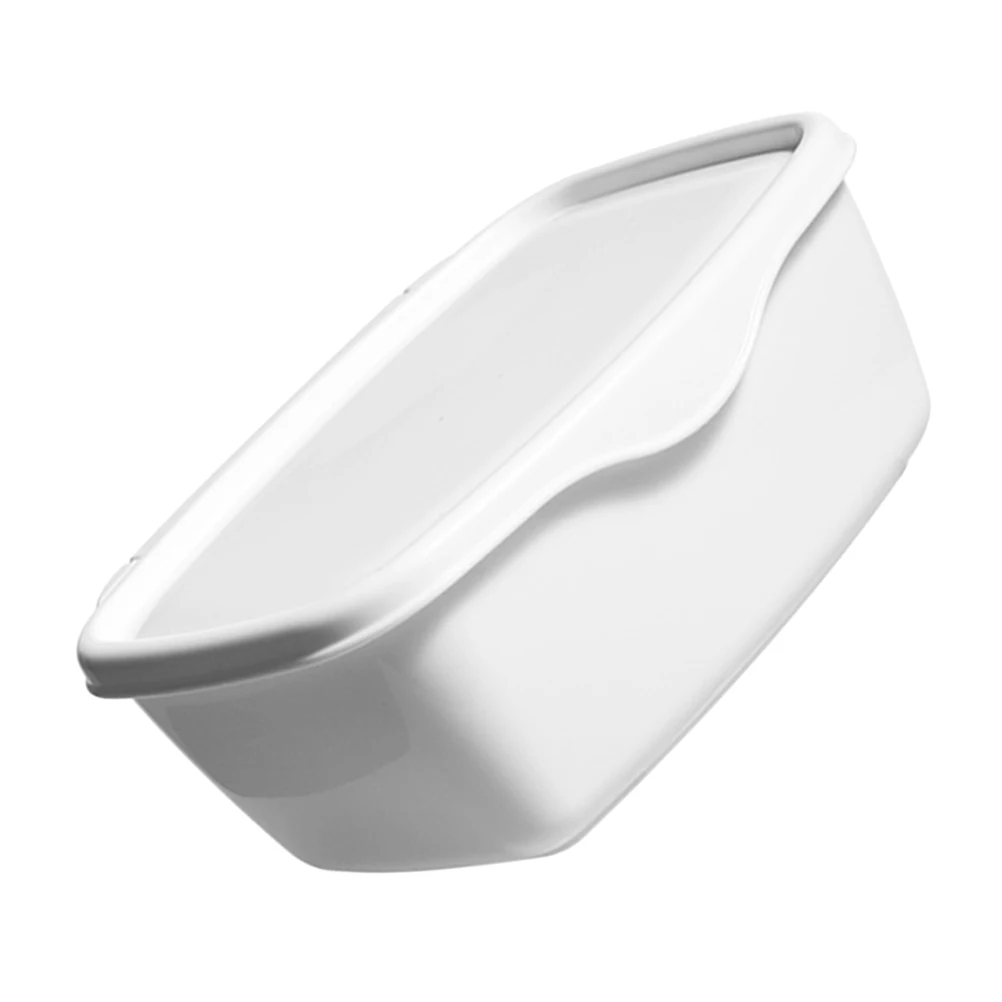 

Plastic Square Box Wet Wipes Storage Container Bathroom Baby Paper Napkin Tissue Case Holder White PP Sealed Dustproof Desktop