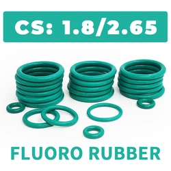 Thickness CS1.8/2.65mm Green FKM O-ring FPM fluorine rubber sealing gasket elasticity rubber washer ring Spot wholesale