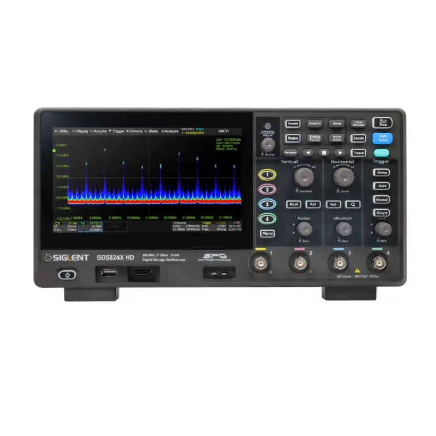SIGLENT SDS802XHD/SDS812XHD O Scope Digital Storage Oscilloscope 12 Bit 2GSa/s Sampling 100MHz 2 Channels 3-Year Warranty