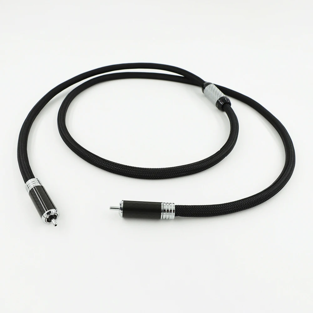 Muttersbach argento puro coassiale 75 Ω subwoofer cavo uscita SPDIF decodifica digitale TV amplificatore di potenza cavo audio 5.1