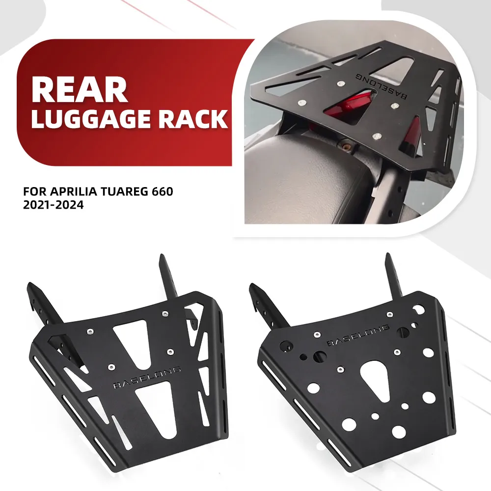 Rear Luggage Rack Support For Aprilia Tuareg 660 2021-2024 Carrier Rack Cargo Rack Storage Box Support Shelf Tuareg660 2022 2023