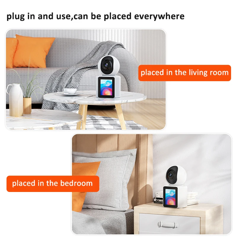 Nieuw Model C31 360 Graden Rotatie Ptz Wifi Ip Camera 1080P Draadloos Netwerk Home Security Ccvcamera Scherm Versie Babyfoon