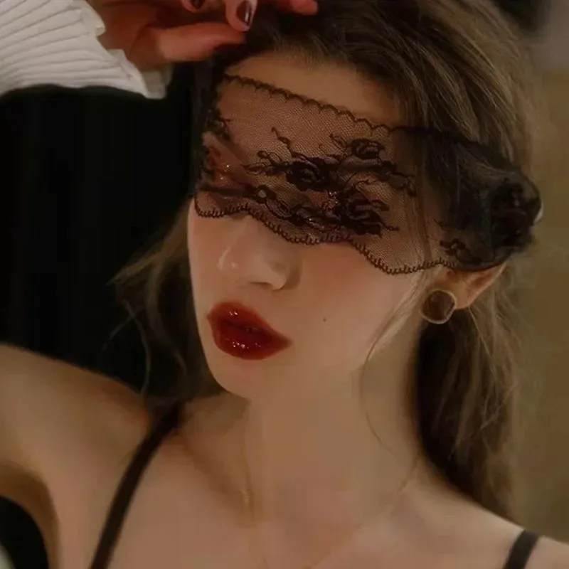 Masque pour les yeux en dentelle, ajouré, transparent, bandeau, couverture pour les yeux, réglable, pour fête, Club, mascarade, accessoires
