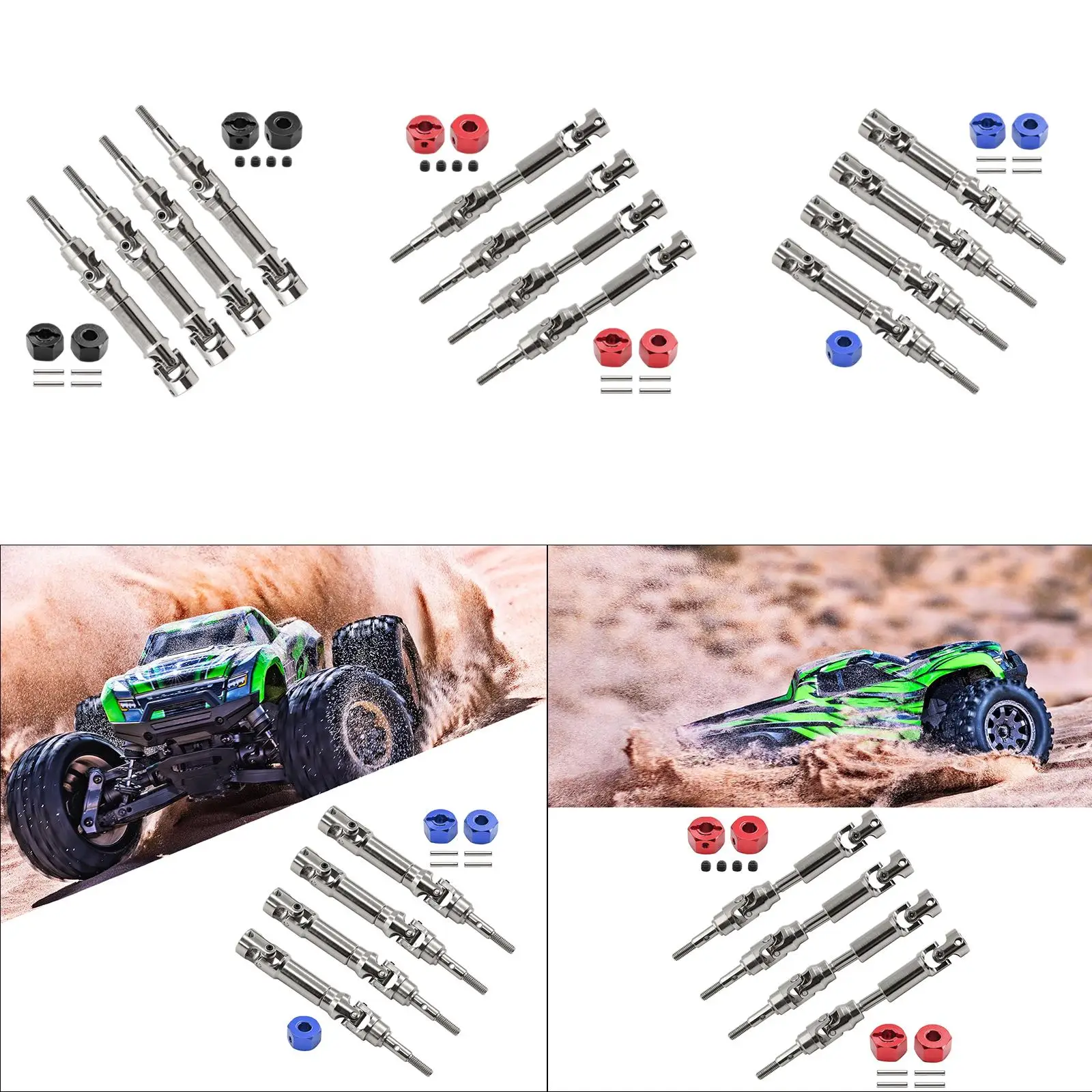 

Rear Front Drive Shaft CVD RC Car Driveshaft for 1:10 Scale RC 4x4 2WD DIY