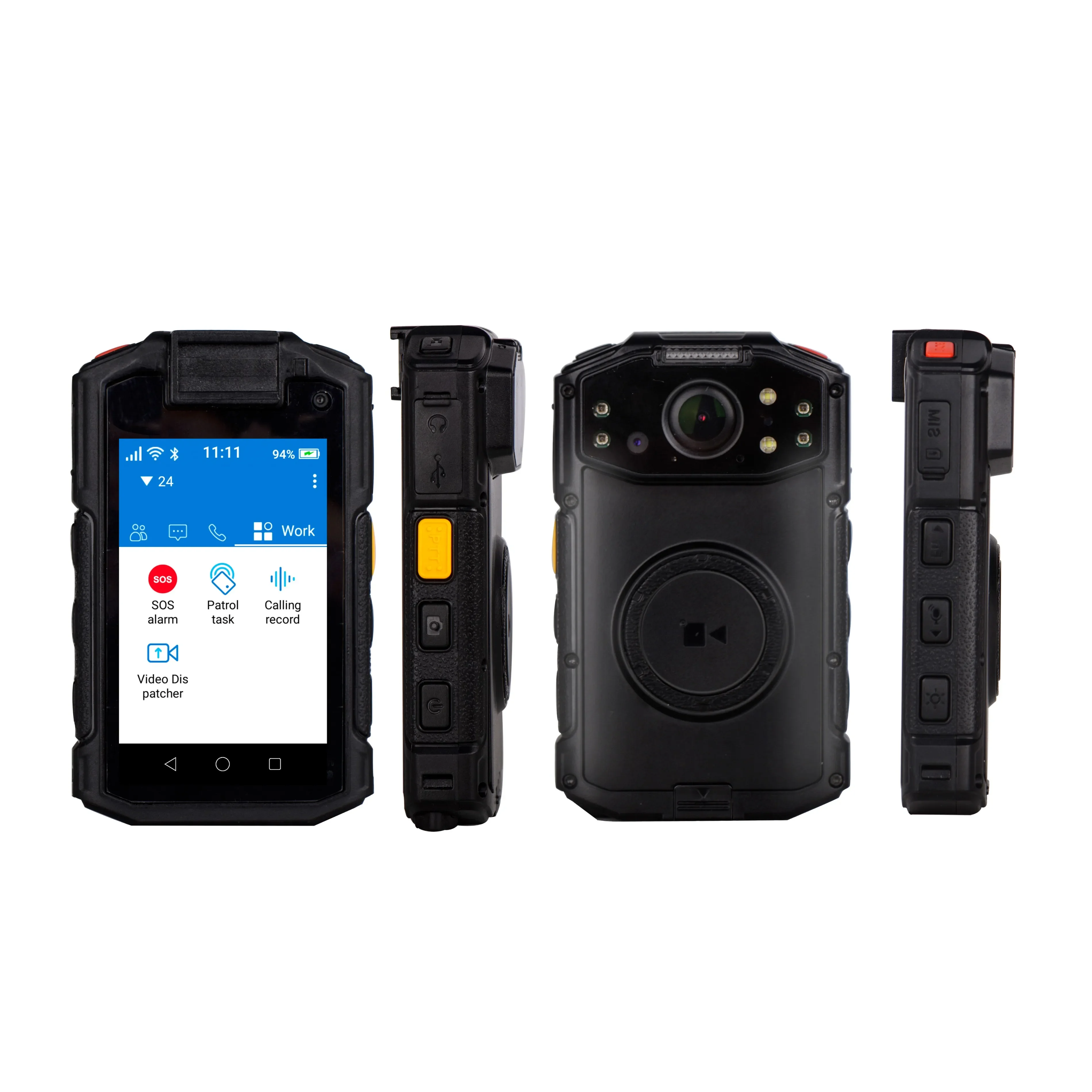 CAMORO Walkie Talkie I-10 Водонепроницаемая IP68 Security Guard Patrol 4G Woki Toki WIFI BT Беспроводные записи Камера для ношения на теле