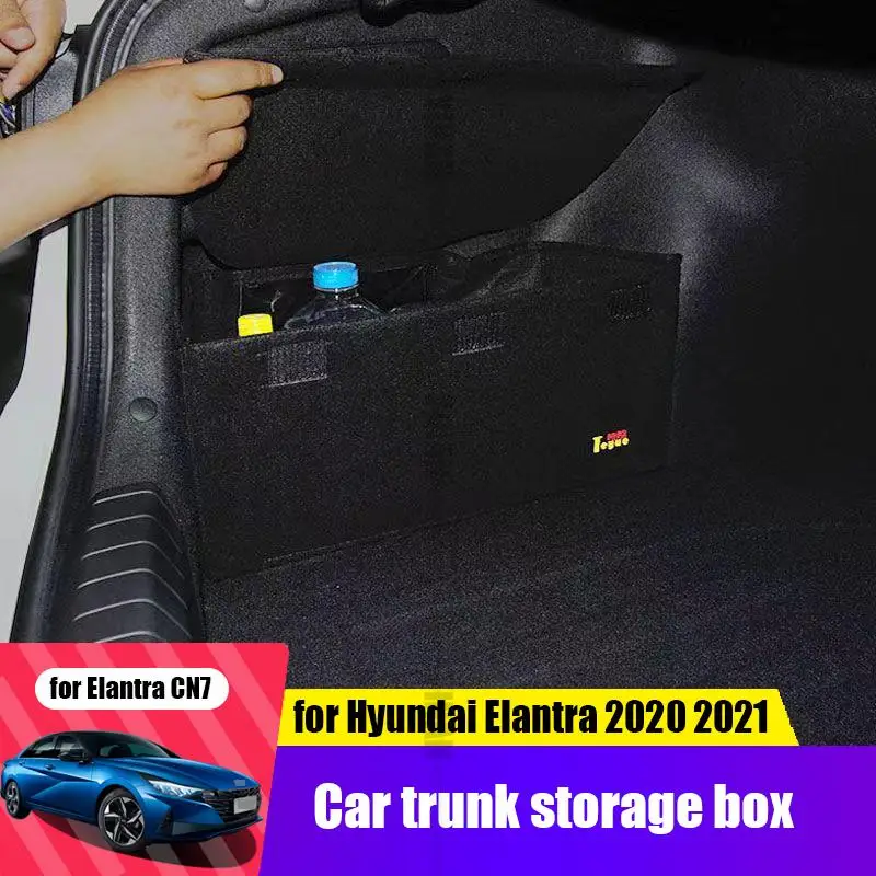 for Hyundai Elantra Avante CN7 2020 2021 trunk storage baffle storage box storage and finishing