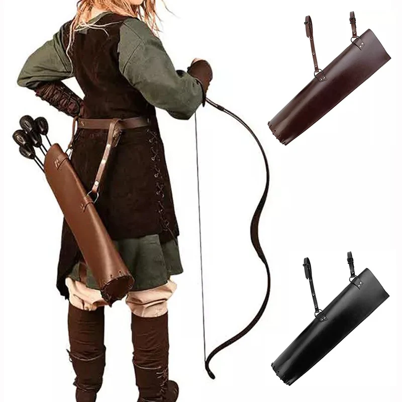 

Medieval Renaissance Archery Quiver Traditional Bow Hunting Shooting Accessory Arrow Holder Hunter Archer Ranger Cosplay Costume