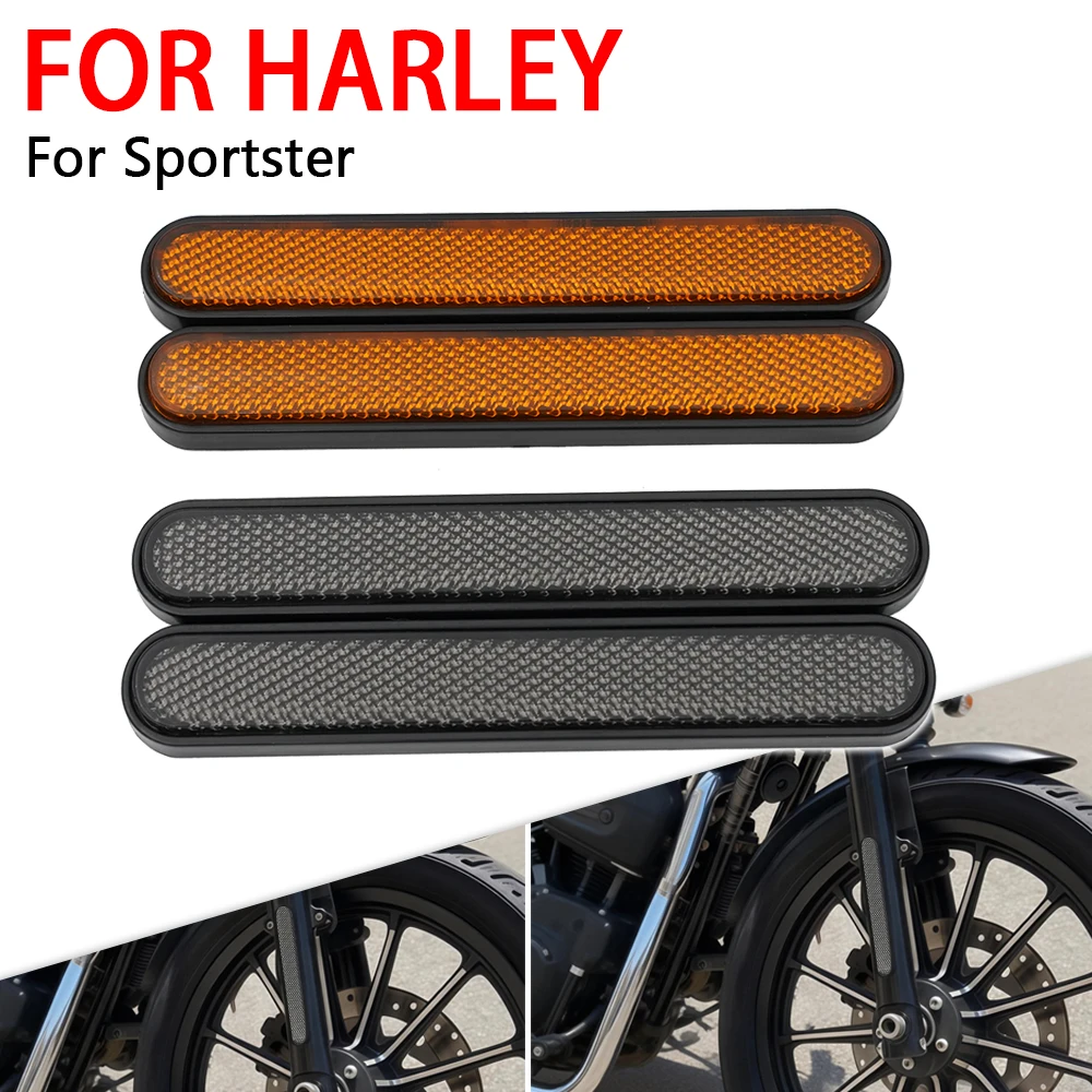 

Motorcycle Fork Leg Reflective Sticker Warning Tape Front Fender Reflector Decals For Harley Sportster Motorcycle Accessories