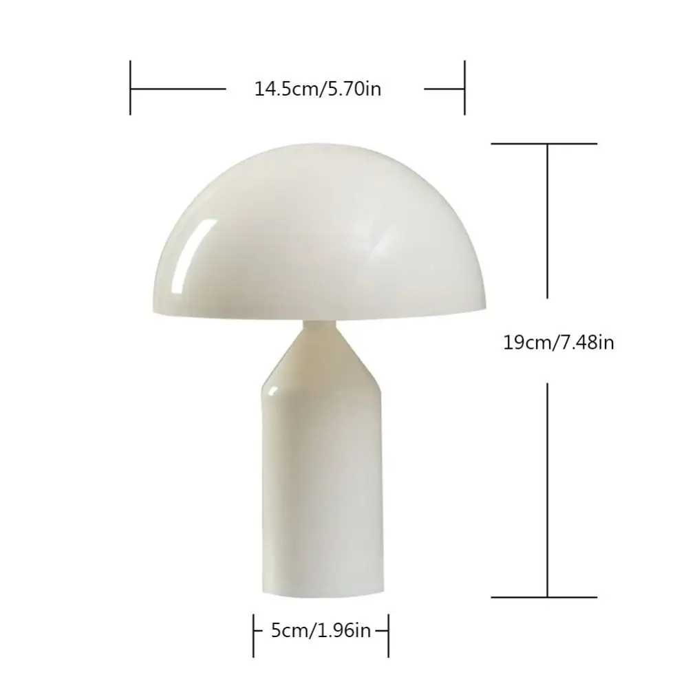 Mushroom Dimmable Lamp Brightness Adjustable Table Lamp Color Changing Minimalist Battery Operated Bright Bedroom Bedside Decor