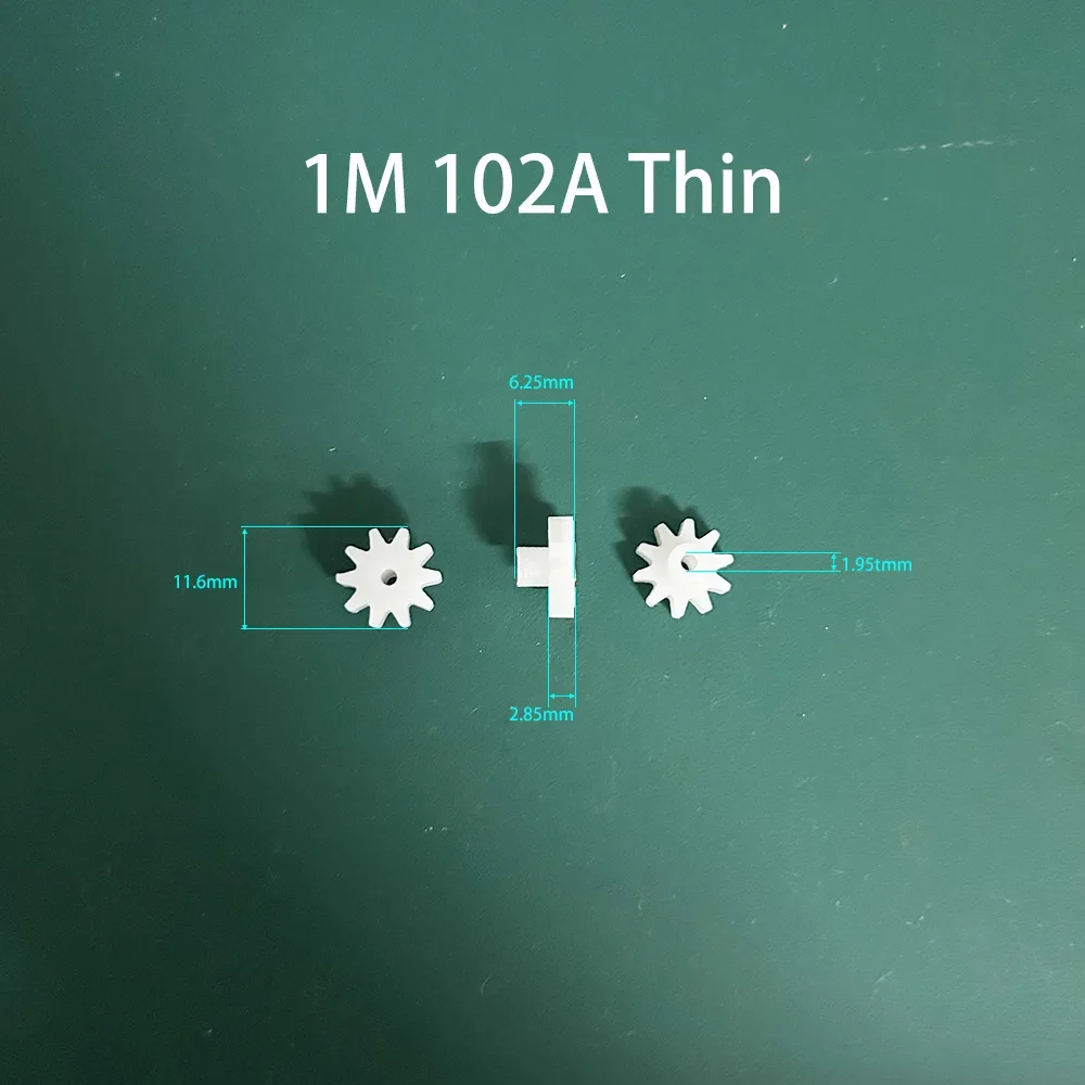 3PCS Modulus M = 1 Plastic Tooth Gear 102A Thin 102A Thick 112A 122A 152A 292A 1M Gears Toy Accessories