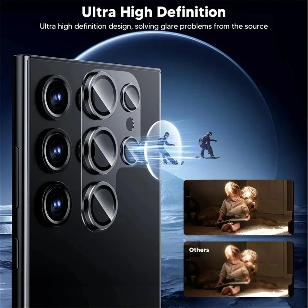 

New Metal Camera Lens Protector For Samsung S26 Ultra 5G S23 S25 Ultra S24 Plus Full Cover Glass