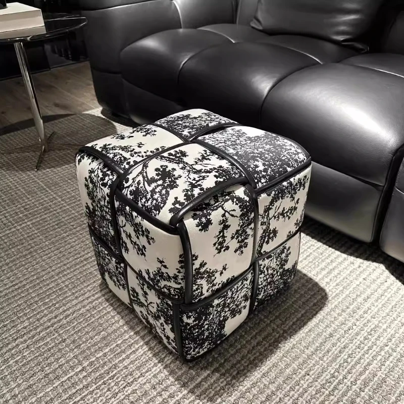 

Mid Century Creativity stool Minimalist fashion modern design footrest stool living room coffee table comfortable furniture
