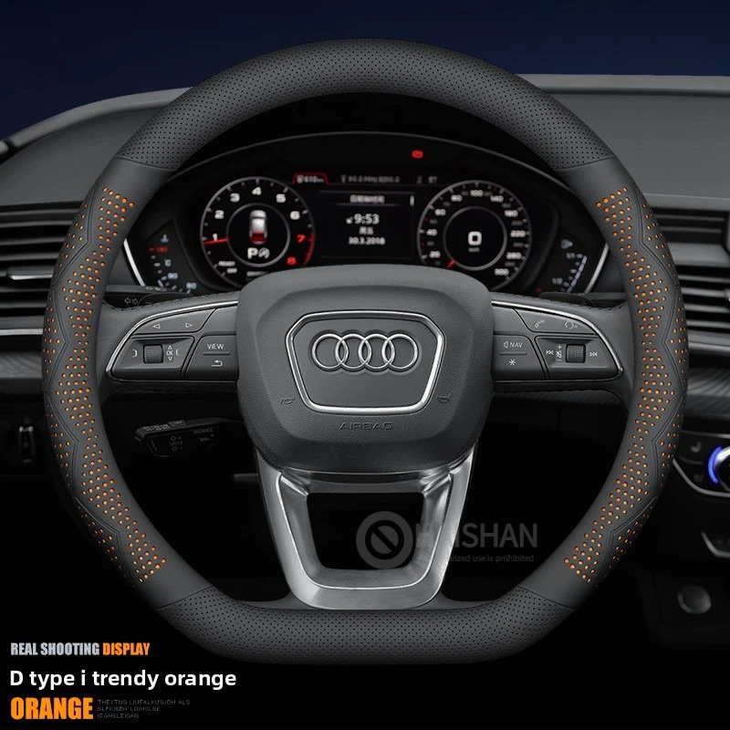 

Leather Car Steering Wheel Cover for Audi A4 B5 B6 B7 B8 B9 A3 8p 8v 8l 8y A6 C7 C6 C5 C8 C4 S3 Sline Auto Interior Accessories