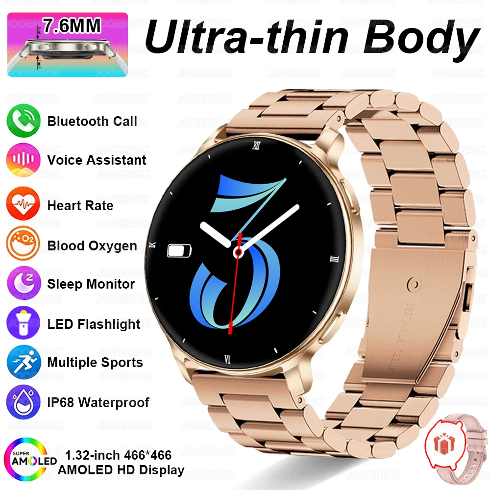7.6MM Smart Watch 1.32'' AMOLED HD Screen