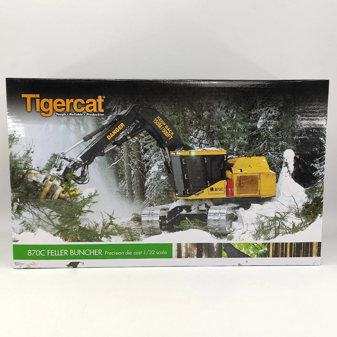 Diecast Tigercat 1/32 Scale Canadian Tiger Cat Tracked 870C Cv284 Logging Machine Alloy Car Model