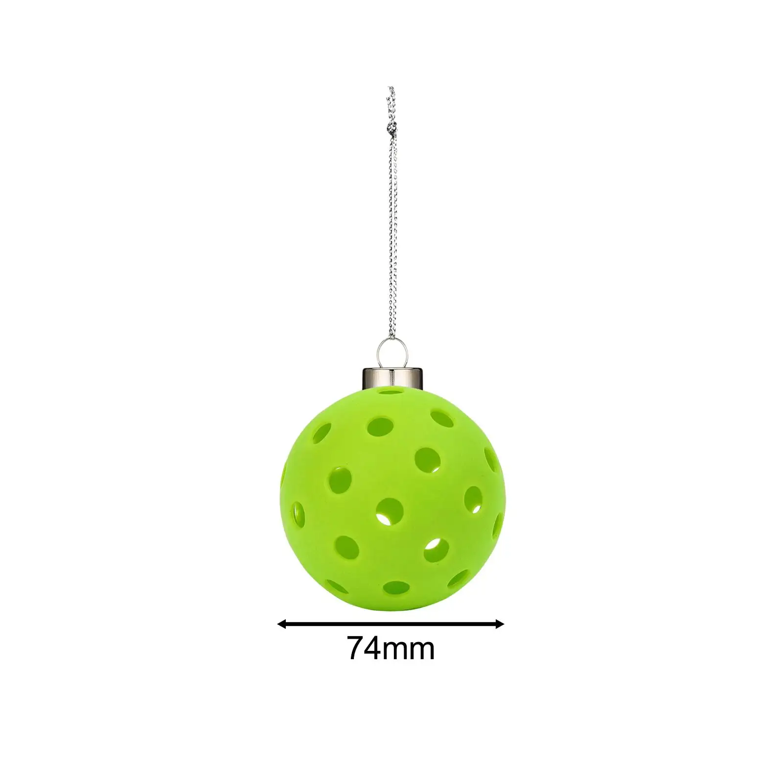 3x Pickleball Ornament Set Christmas Tree Hanging Decorations Keyring Key Decoration Key Chains for Holiday Birthday Backpack