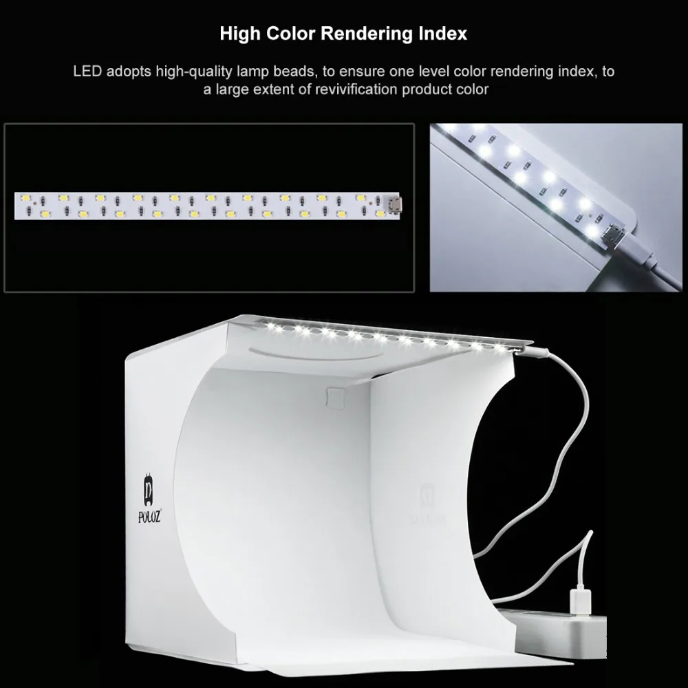 Mini Portable Camera Photo Studio Accessories Soft Box LED Photography Light Box Tent for DSL