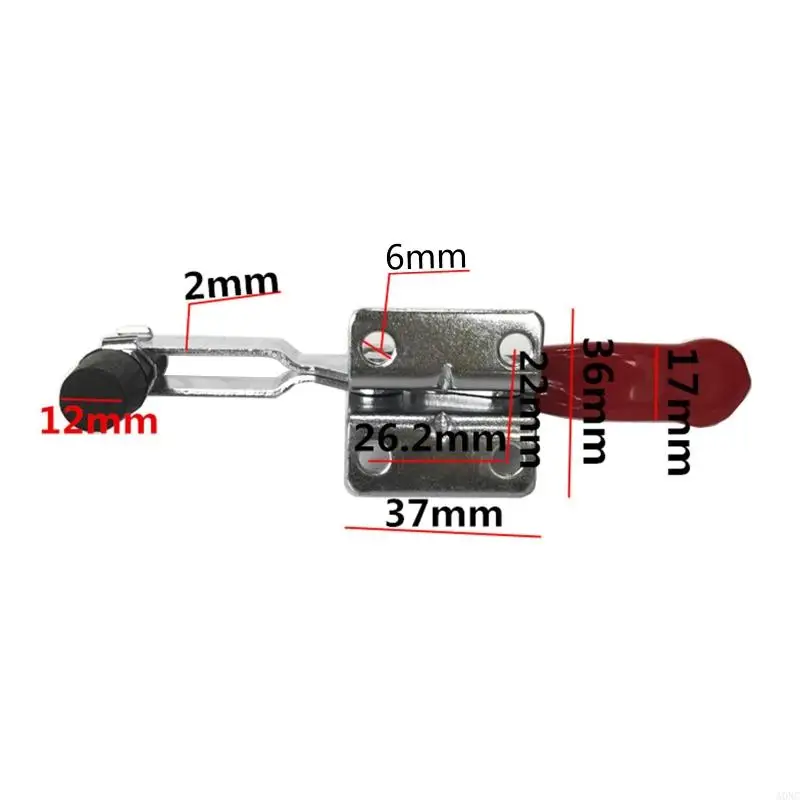 A0NC 220 ปอนด์ Antislip ครอบคลุมมือเครื่องมือ Toggle Clamp แนวนอน Clamp 201B โลหะแนวนอน Quick Release Antislip มือเครื่องมือ